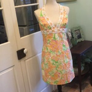 NWOT Lilly Pulitzer Beaded Halter Dress
